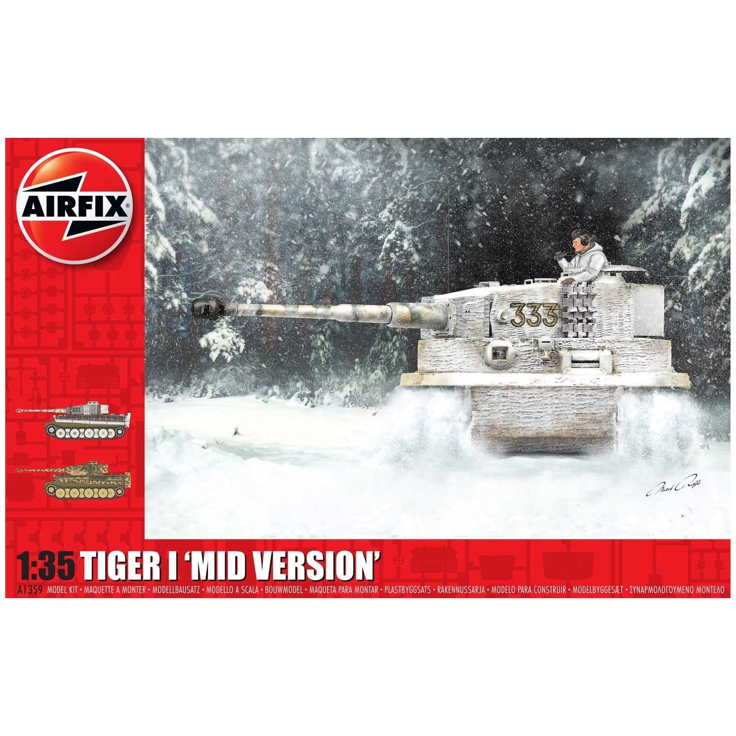 Tiger I Mid Version 1/35 by Airfix