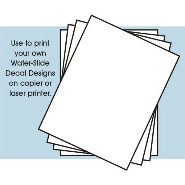 8-1/2"x11" Clear Decal Paper (4/pk) (for laser printer or copier)