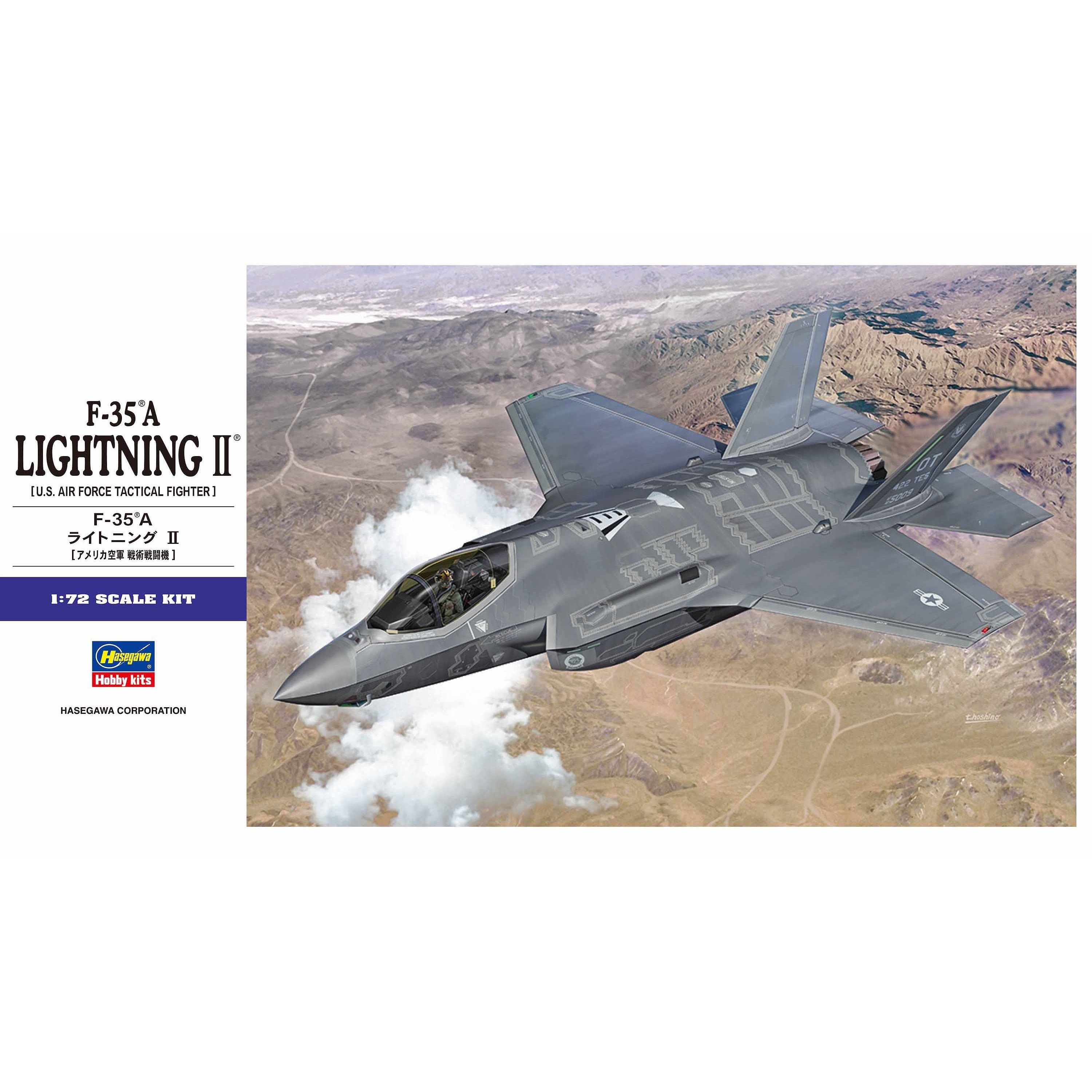 F-35A Lightning II US Air Force Tactical Fighter 1/72 #01572 by Hasegawa