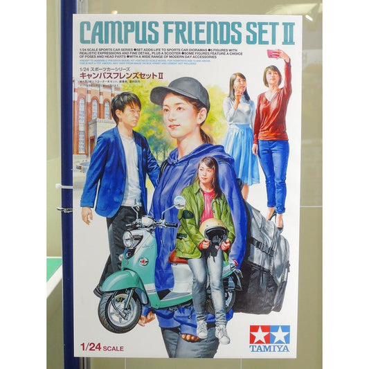 Campus Friends Set II #24356 1/24 Figure Kit by Tamiya