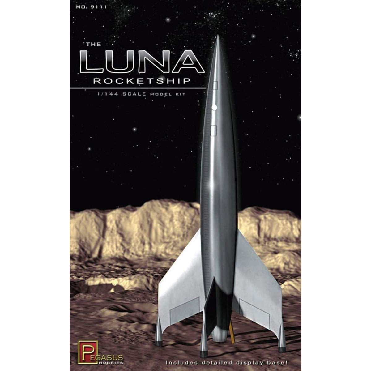 Luna Rocketship 1/144 Science Fiction Model Kit #9111 by Pegasus Hobbies