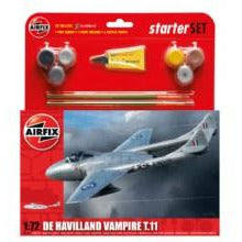DH Vampire TII Starter Set 1/72 by Airfix