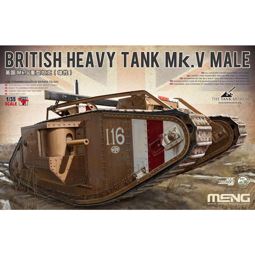 British Heavy Tank Mk V Male 1/35 by Meng