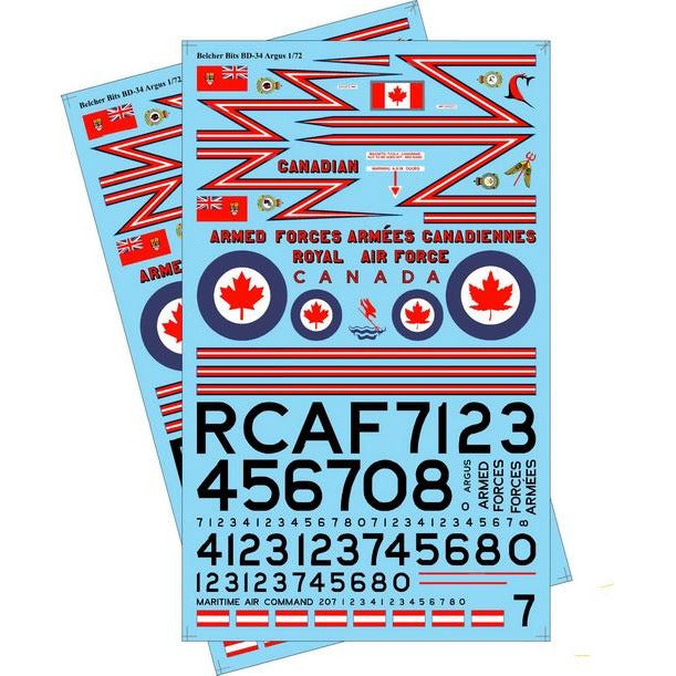 1/72 Canadair Argus decals