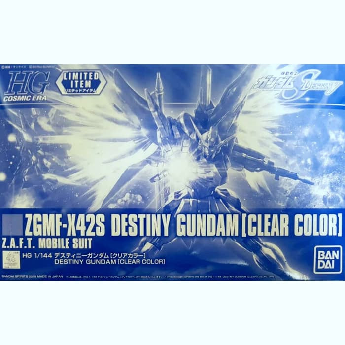 HGCE 1/144 Destiny Gundam (Clear Color)