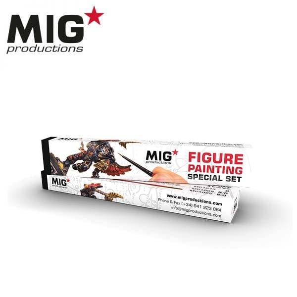 MIG Figure Painting Special Set (Brushes MP1005, MP1011, MP1013) #AK-MP1019
