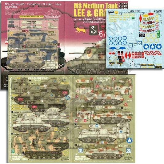 1/35 M3 Medium Lee & Grant Tanks of 150th RAC, 1st Australian AD, 1st AD, Scots Greys & 3rd CLY