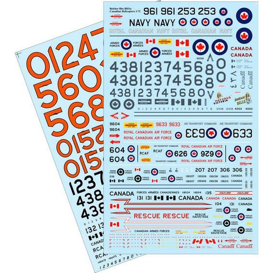 1/72 Canadian Helicopters decals
