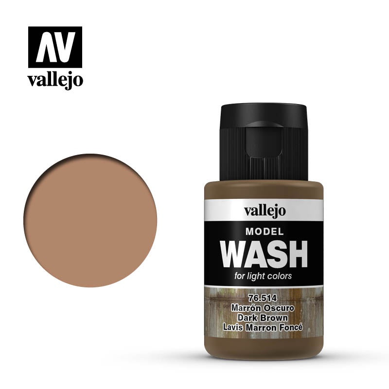 VAL76514 Dark Brown Wash (35ml)