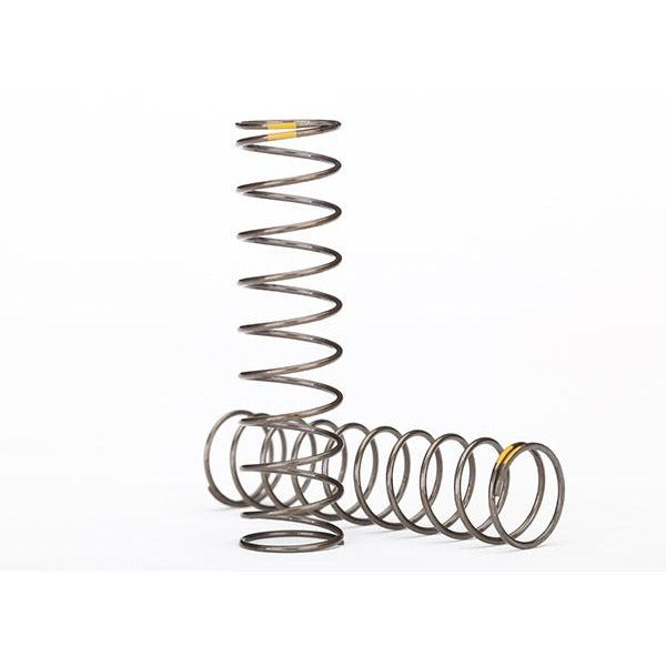 Traxxas Springs, shock (natural finish) (GTS) (0.22 rate, yellow stripe) (2) - TRA8042
