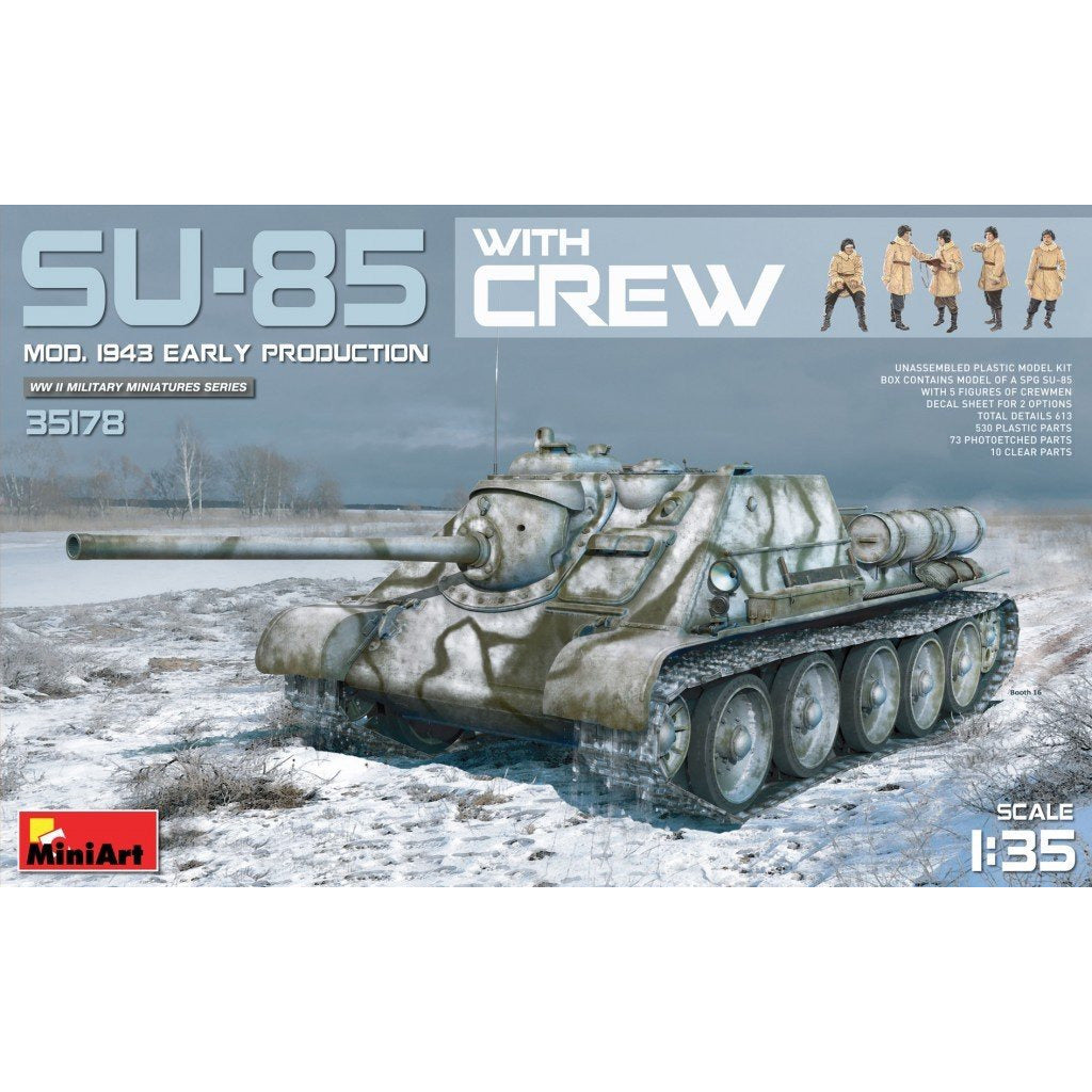 SU-85 Mod. 1943 Early Production 1/35 by Miniart