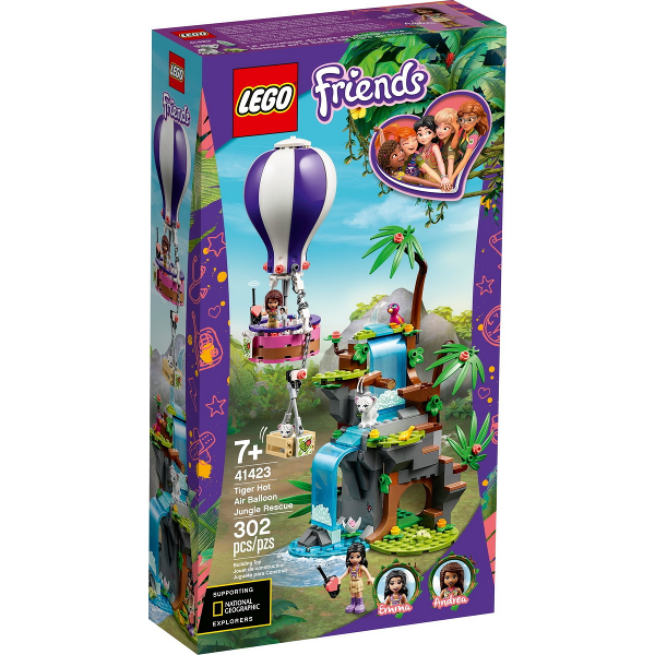 Lego Friends: Tiger Hot Air Balloon Jungle Rescue 41423