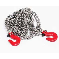 APS28005R Realistic Metal Drag Chain w/Tow Hooks (Red)