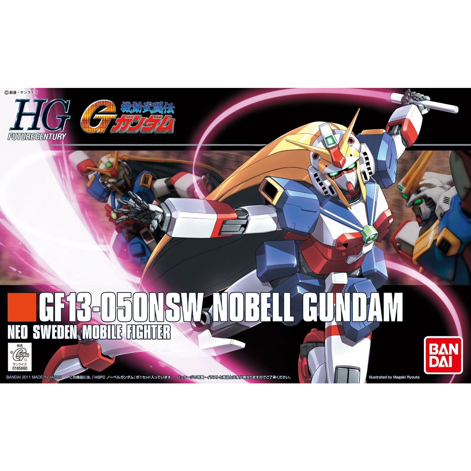 HGFC 1/144 #119 GF13-050NSW Nobell Gundam #5055720 by Bandai