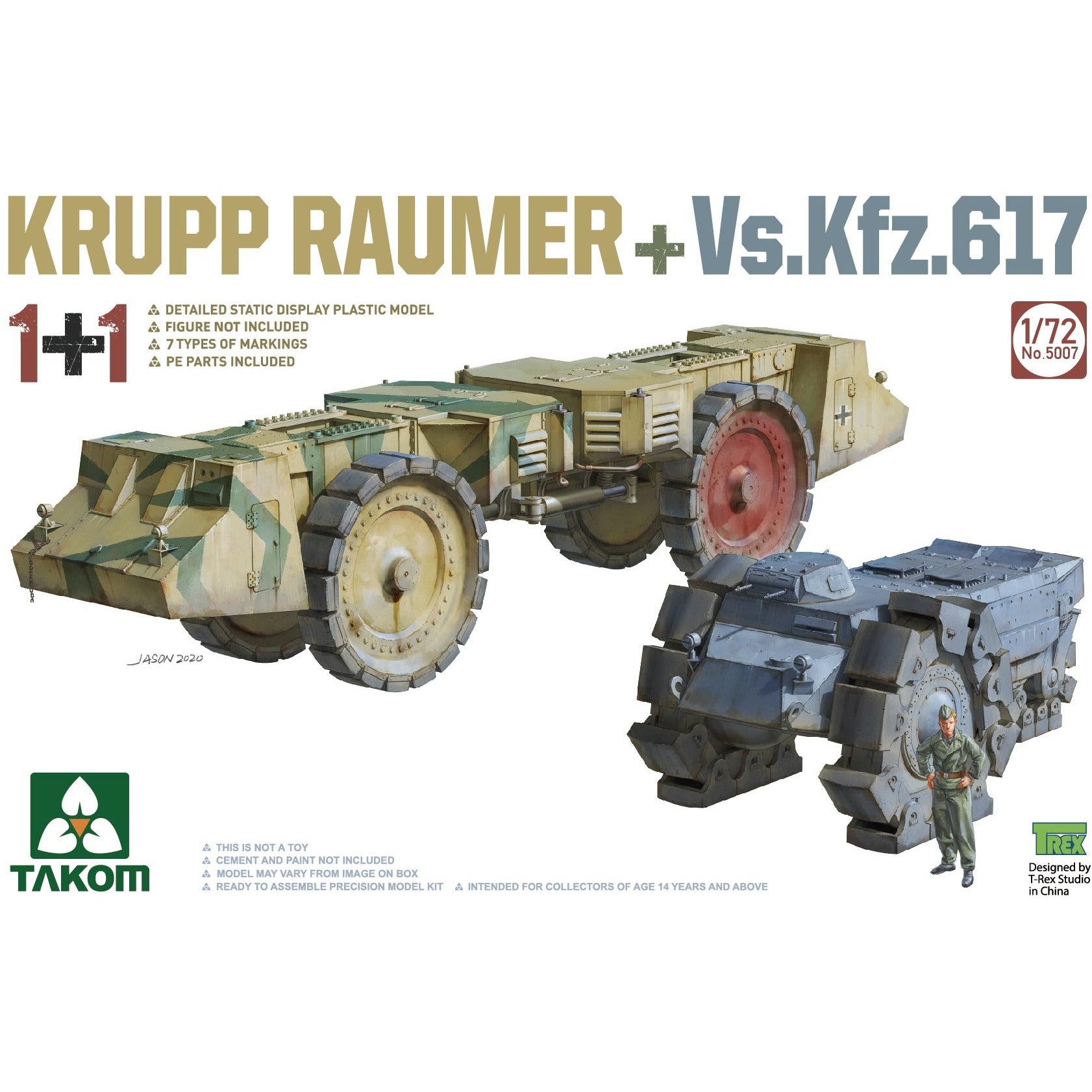 Krupp Raumer + Vs.Kfz.617 1/72 #5007 by Takom