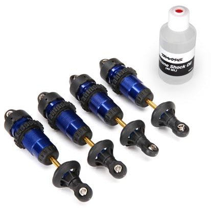 TRA5460A Aluminum GTR Shock Set (Blue) (4 pcs)