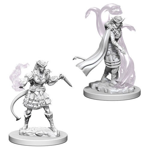 D&D Unpainted Mini - Female Tiefling Sorcerer 73202