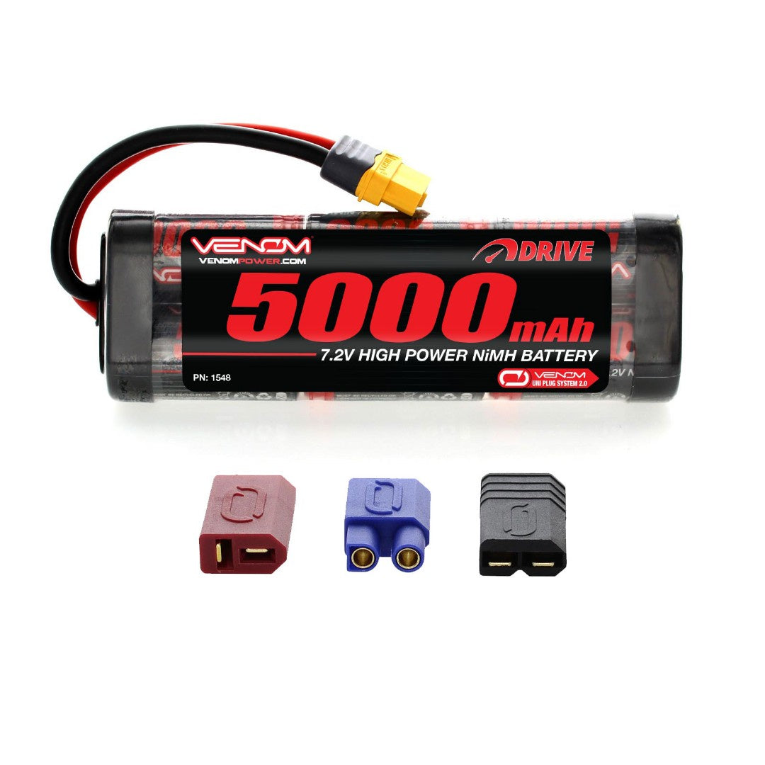 Venom 7.2v 5000 mAh 6-Cell NiMH Battery with Universal Plug