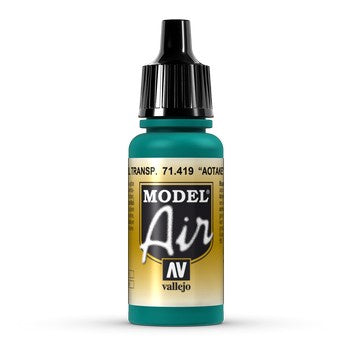 Vallejo Model Air 71.419 Aotake Translucent Blue 17mL