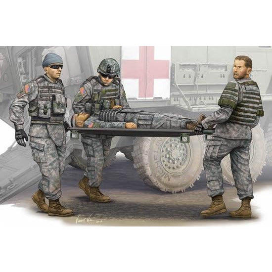 Modern U.S. Army - Stretcher Ambulance Team #00430 1/35th Figure Kit by Trumpeter