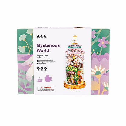 Robotime Magical Cafe Glass Dollhouse - Mysterious World Series
