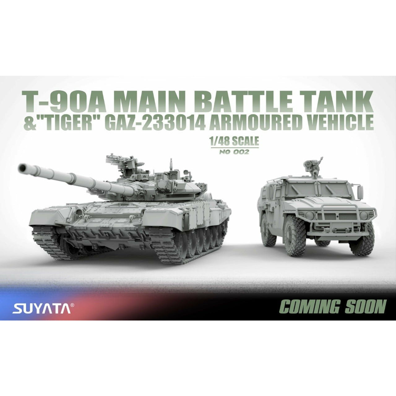 T-90A Main Battle Tank & Tiger Gaz-233014 1/48 #002 by Suyata