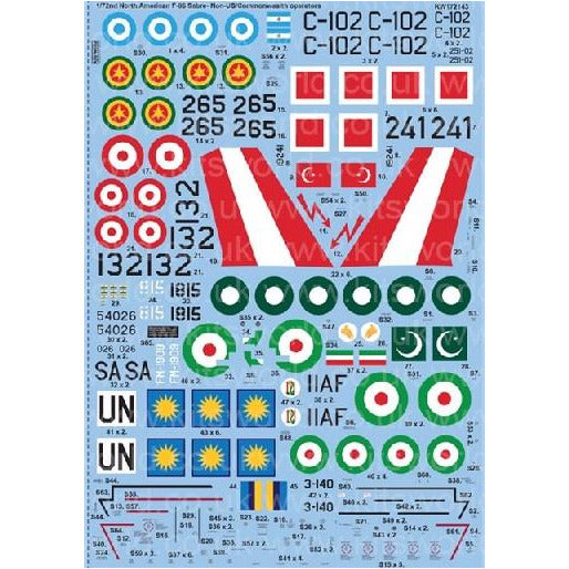 1/72 F86F Sabre Non-US/ Commonwealth Operators