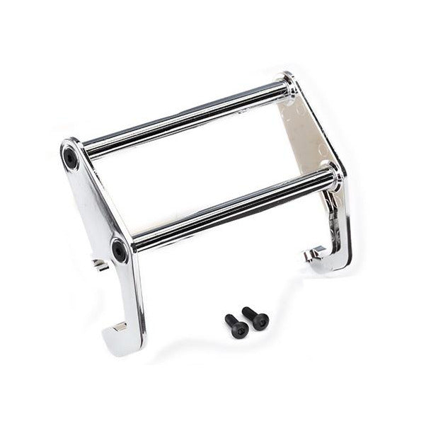 Traxxas Push bar, bumper (chrome) (fits #8069 bumper) TRA8066