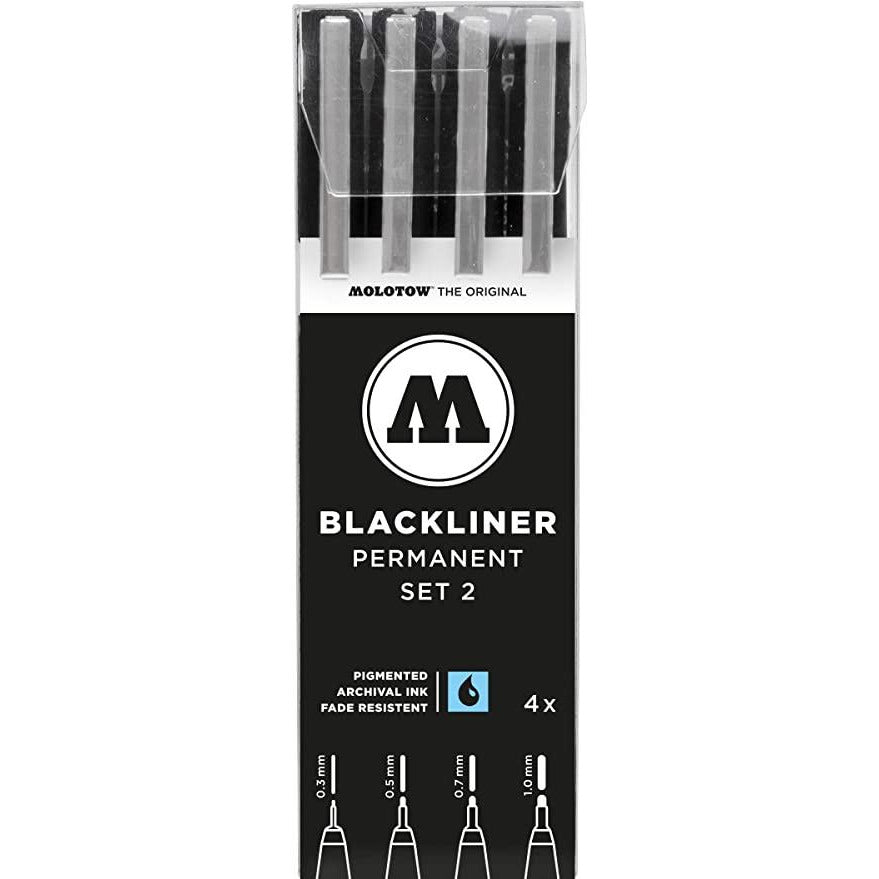 Black Liner Pen set #2 (.3, .5, .7, 1mm)