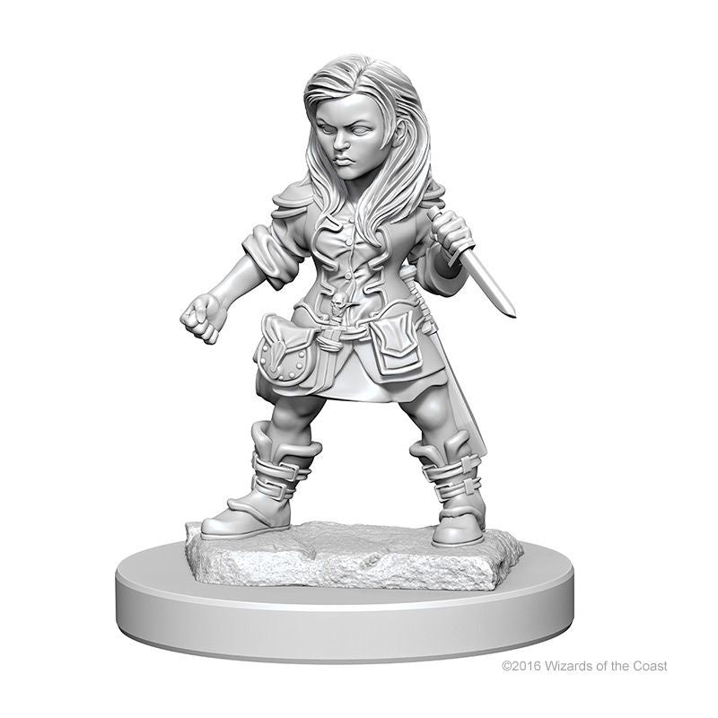 D&D Unpainted Mini - Halfling Female Rogue 72627