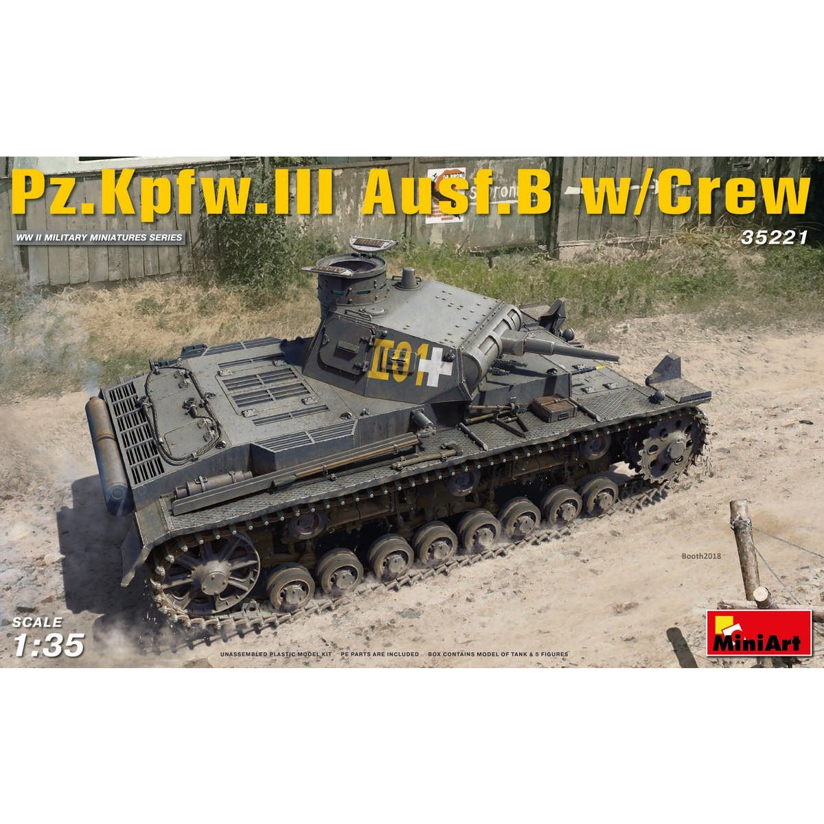 PzKpfw.III Ausf.B w/crew 1/35 by Miniart