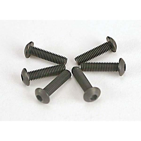 TRA2578 3x12mm Button Head Screws (Hex Drive) (6 pcs)