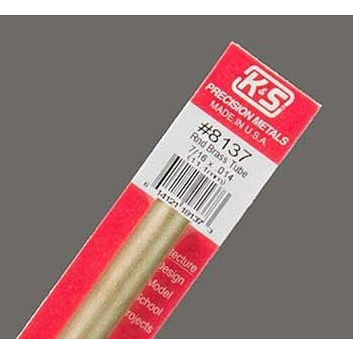 K&S Round Brass Tube - 7/16" ODKSE8137