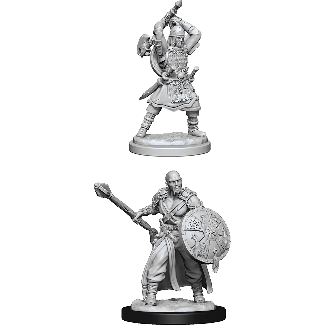 D&D Unpainted Mini - Human Barbarian Male 90138