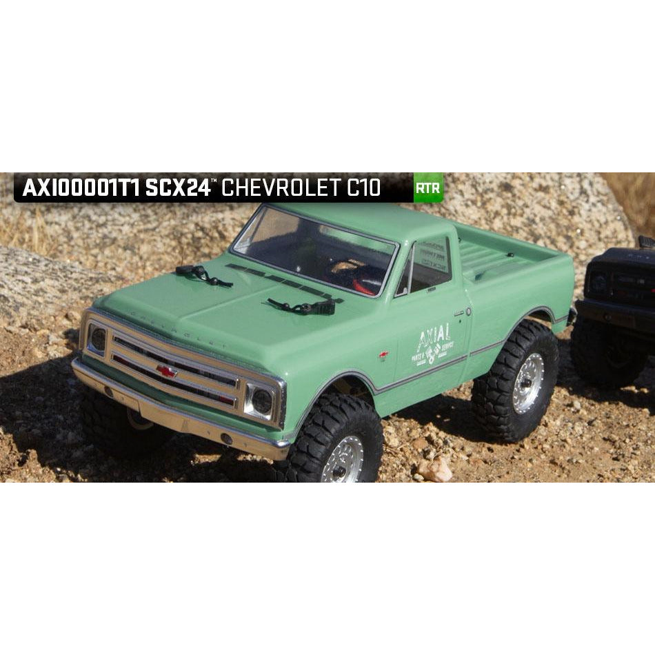 Axial 1/24 4WD Truck RTR Brushed SCX24 1967 Chevrolet C10 - Light Green AXI00001T1