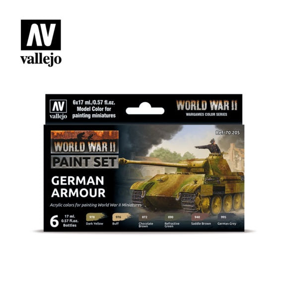 VAL70205 WWII German Armour Paint Set