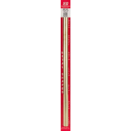 K&S Round Brass Tube - 17/32" OD KSE8140