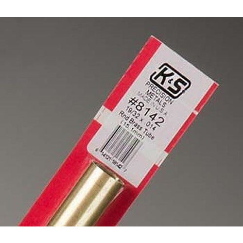 K&S Round Brass Tube - 19/32" OD KSE8142