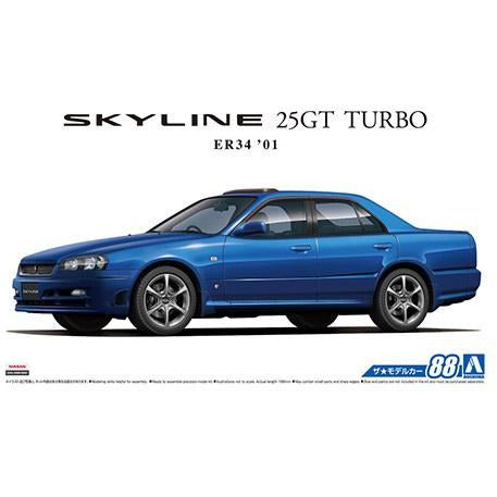 2001 Nissan 25GT Skyline Turbo ER34 1/24 #55335 by Aoshima