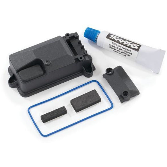 TRA8224X Receiver box cover (compatible with #2260 BEC)/ foam pads/ seals/ silicone grease