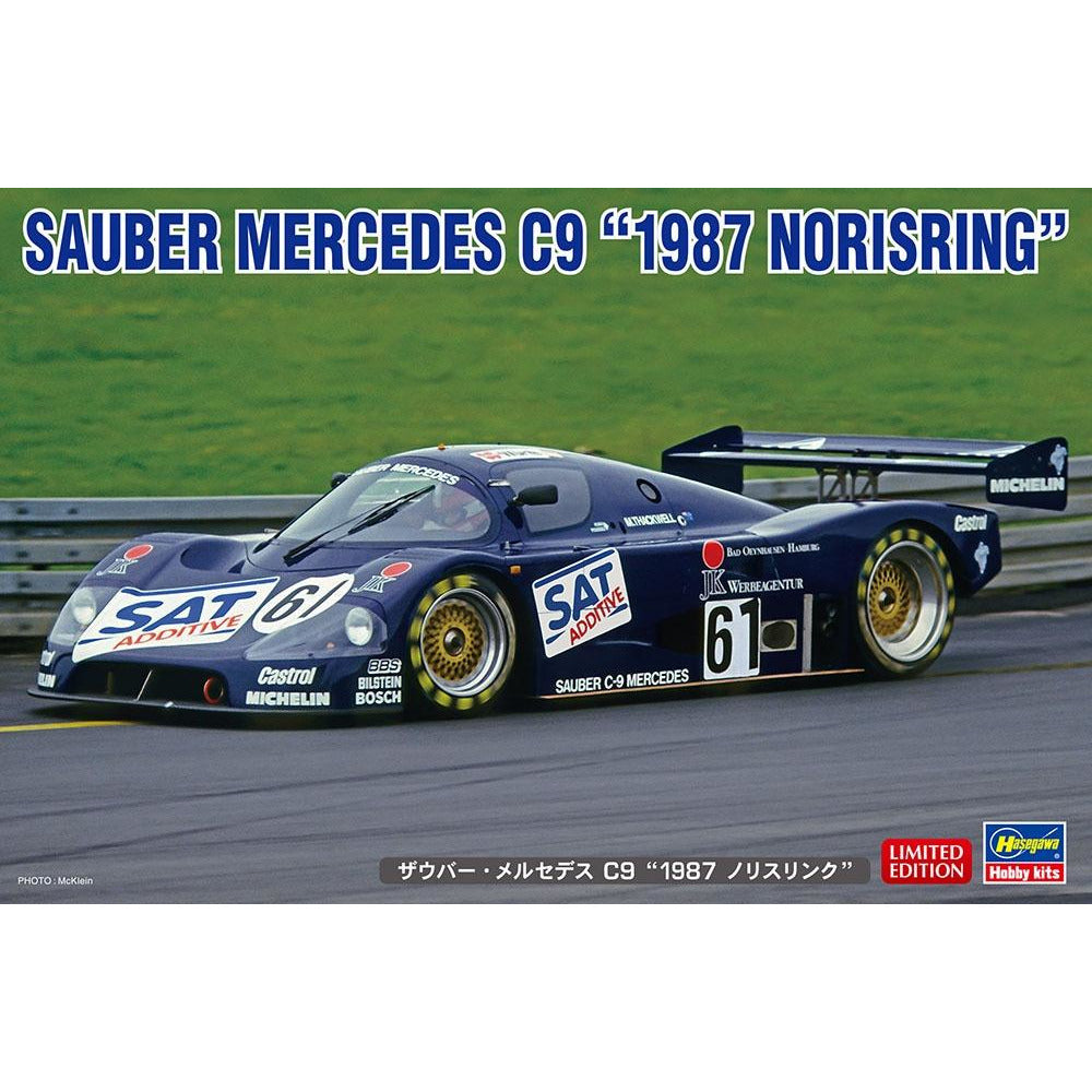 Sauber Mercedes C9 "1987 Norisring" 1/24 Model Car Kit #20456 by Hasegawa