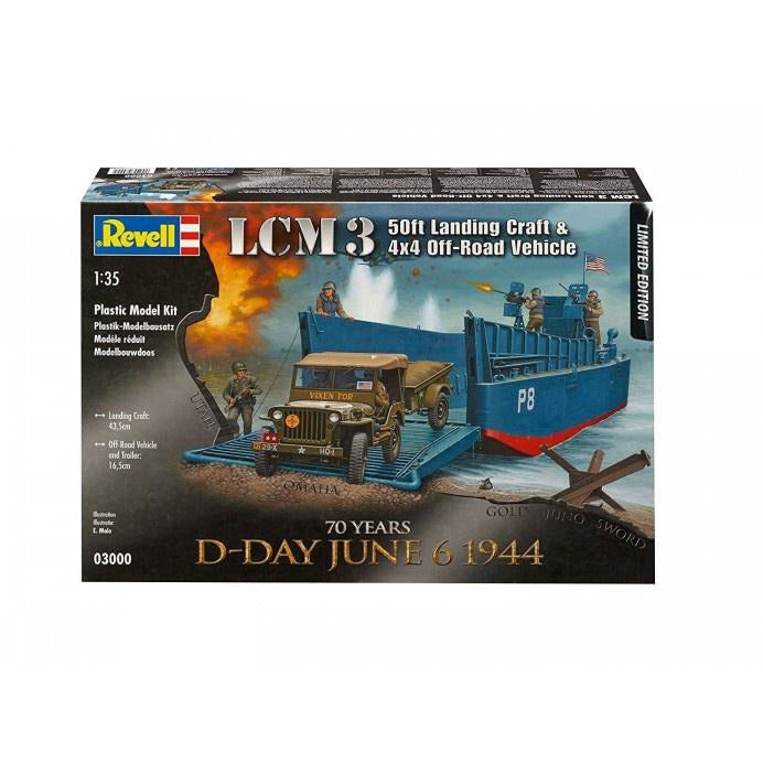 D-Day Set LCM3 and 4X4 1/35 by Revell