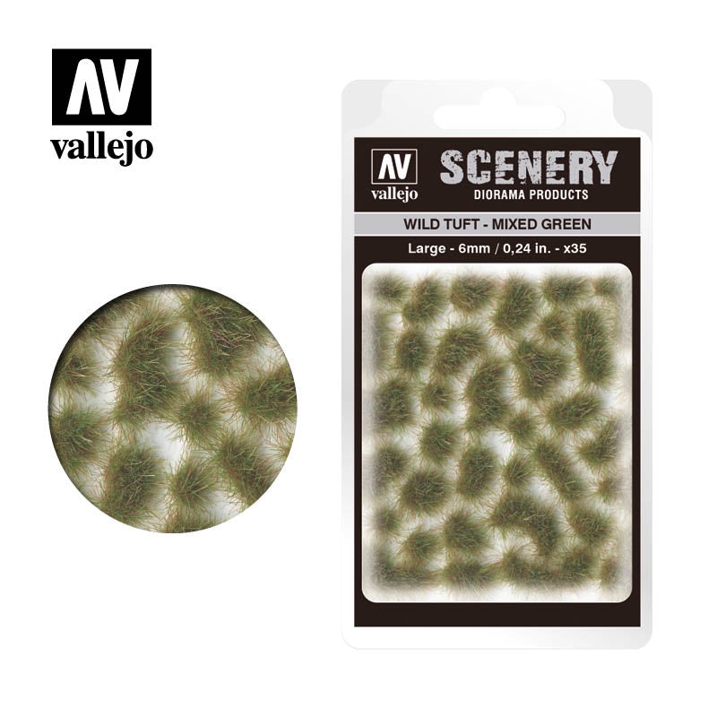 Vallejo Wild Tuft Mixed Green - Large SC416