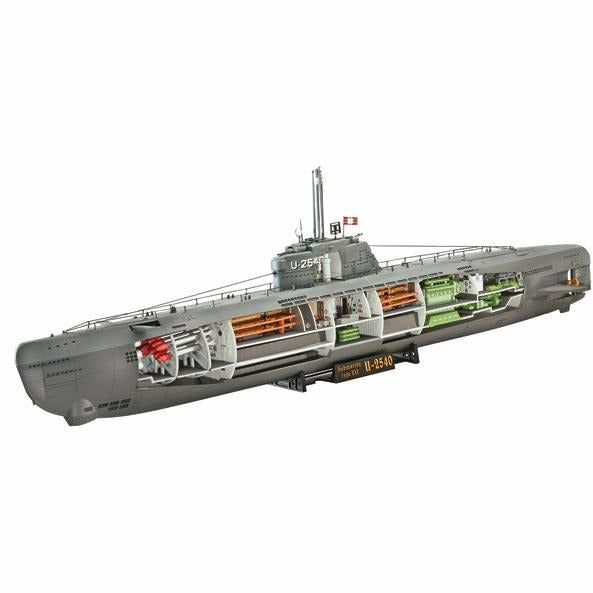 German U-Boat Type XXI with Interior 1/144 Model Ship Kit #5078 by Revell