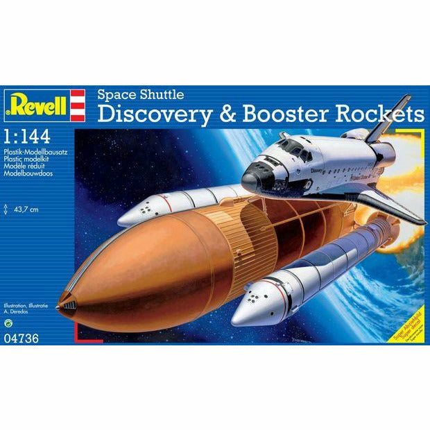 Space Shuttle Discovery w/ Booster Rockets 1/144 by Revell