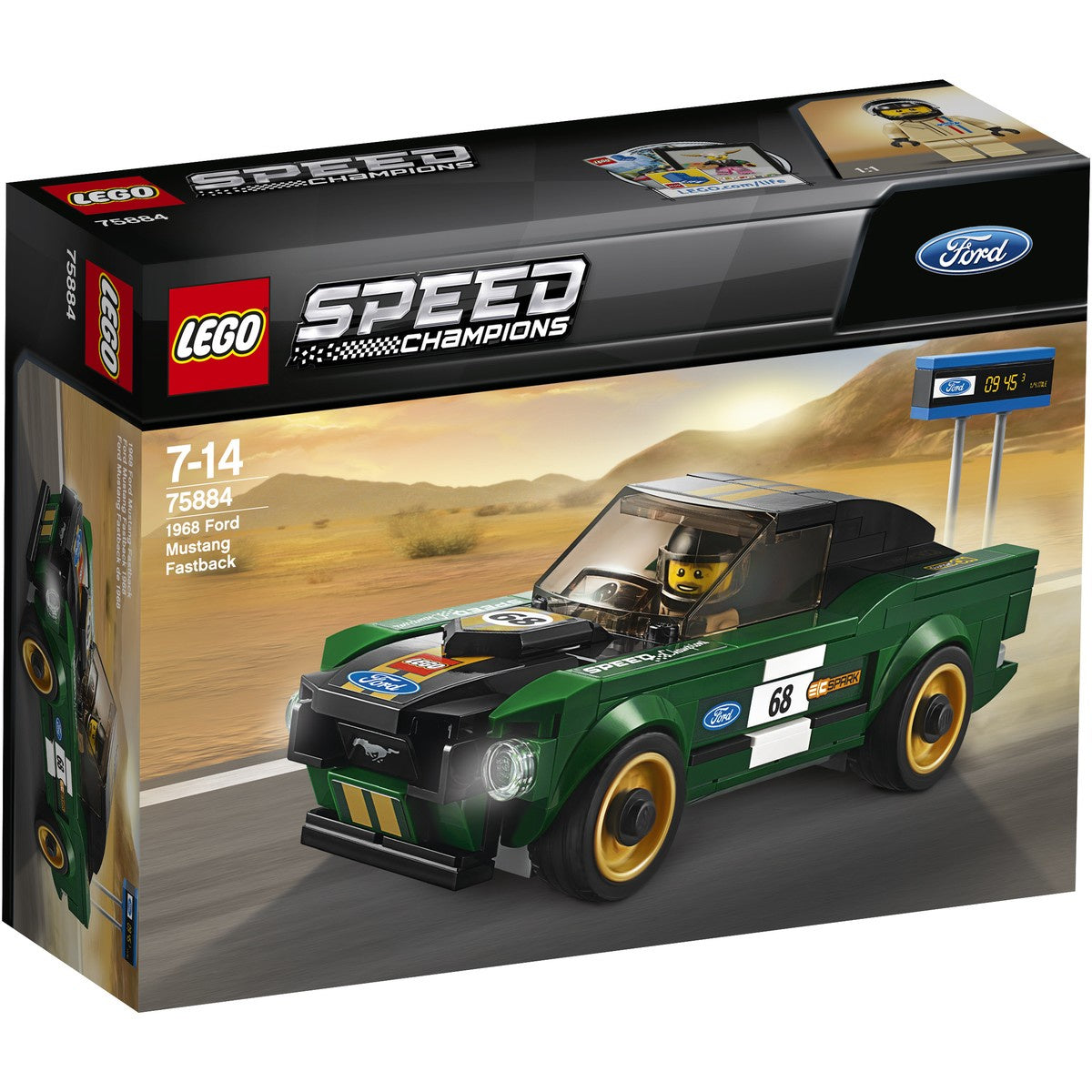 Lego Speed Champions: 1968 Ford Mustang Fastback 75884