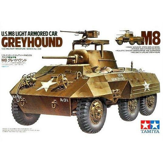 US M8 Light Armored Car "Greyhound" 1/35 y Tamiya