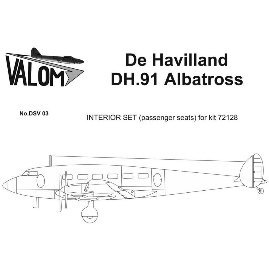 Valom Interior set for 72128 DH.91 Albatross