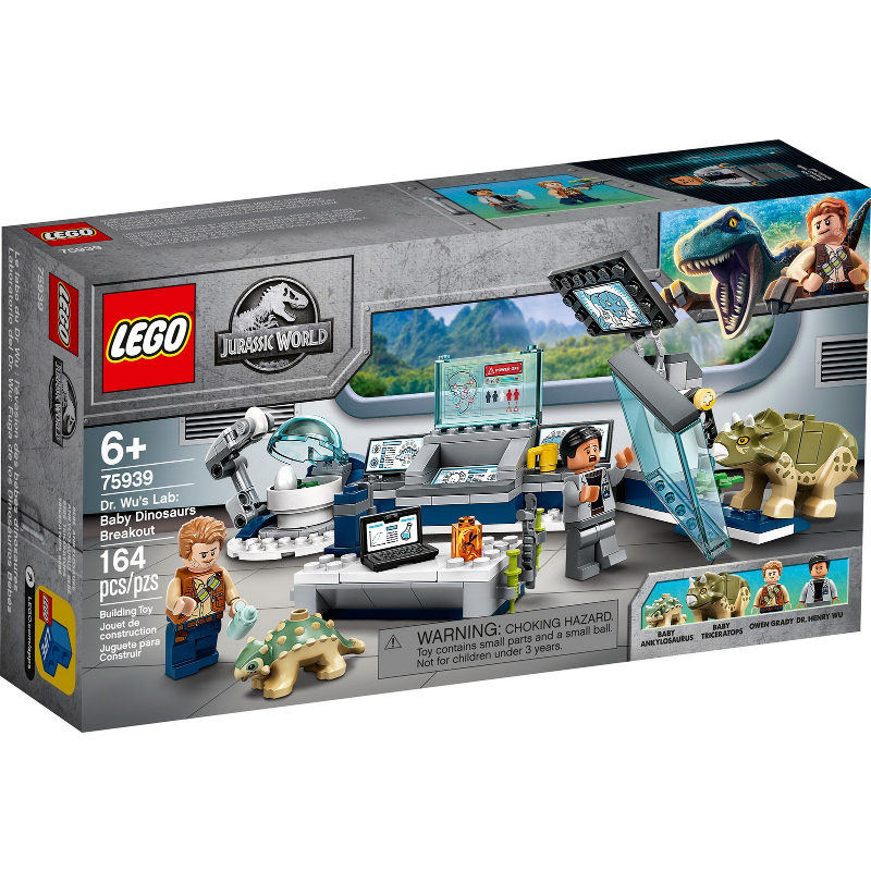 Lego Jurassic World: Dr. Wu's Lab: Baby Dinosaurs Breakout 75939