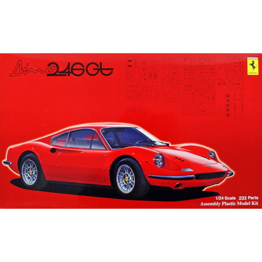 Ferrari Dino 246GT Early Type 1/24 Model Car Kit #FU008267 by Fujimi